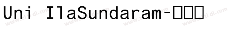 Uni IlaSundaram字体转换